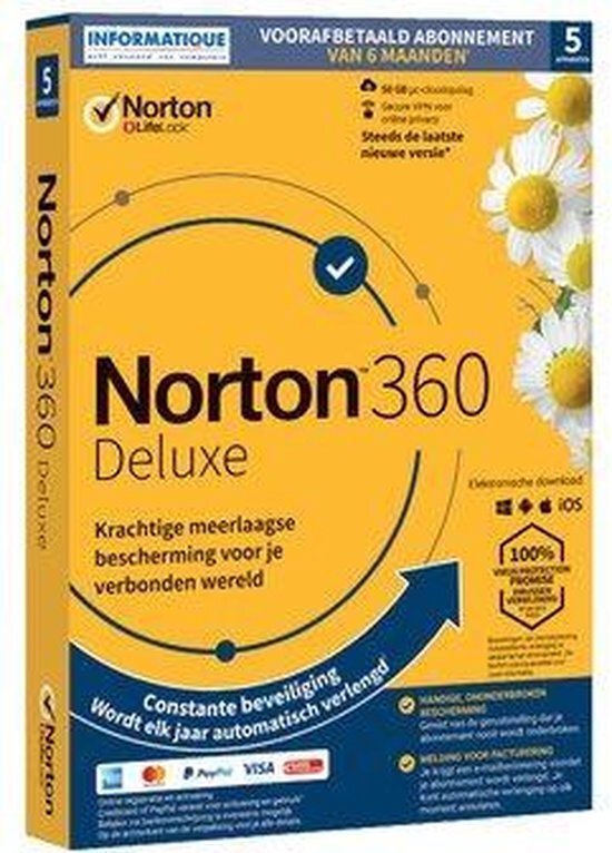 Norton Security Deluxe 3-Apparaten 1jaar 2020 - Antivirus inbegrepen - Windows | Mac | Android | iOS