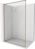 Mexen Kioto-F L Paroi de douche Walk-in avec cadre 105 x 202 cm, transparent 8 mm, cuivre brossé
