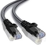 Allteq CAT 6 U/UTP Netwerk kabel 1.5 meter Zwart/Wit