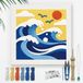 Punch Naaldset pour Débutants avec Design Ocean Waves
