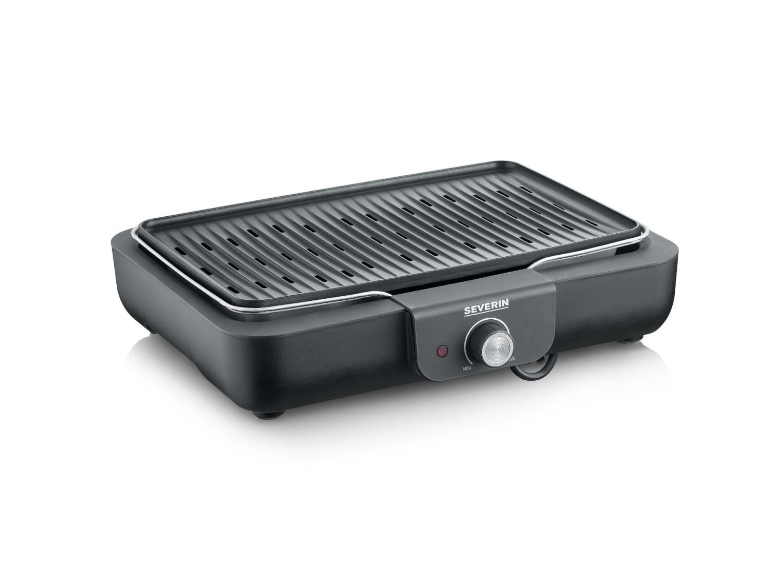 Severin PG 8556 - Elektrische Tafel BBQ Grill - 2300 W - Zwart/RVS