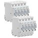 SIEMENS - Set van 10 autostroomonderbrekers P+N 20A