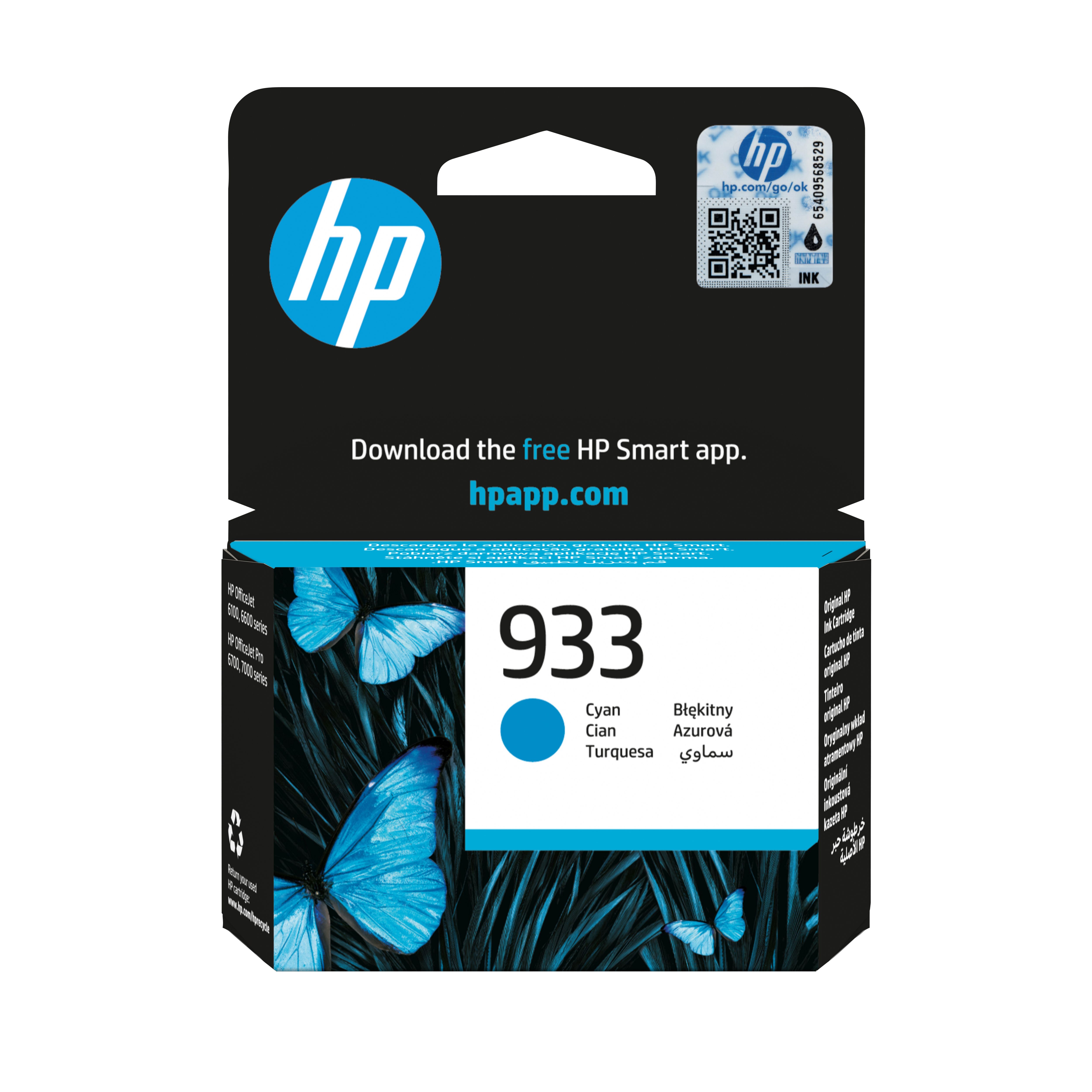 HP 933 Cyaan inktcartridge - Origineel