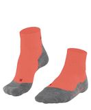 FALKE Dames Wandelsokken TK5 Wander Short W Sso wol functioneel materiaal anti-blaar dun 1 paar, Orange Coral 8017, 41-42