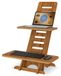 Bureau debout - Hauteur réglable - Marron