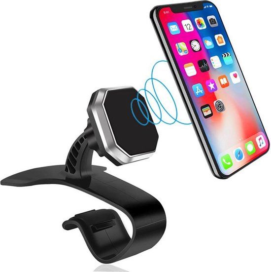 Merkloos MK24 Magnetische Telefoon Auto Houder voor Dashboard - Universeel - 8 inch - Zwart