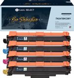 G&G Select XL Premium Toner Geschikt voor Brother TN-243CMYK TN-247CMYK Multipack 4 Kleuren