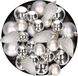 Decoris Kerstversiering kunststof kerstballen zilver 6-8-10 cm pakket van 50x stuks - Kerstboomversiering