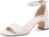 Tamaris Dames Sandalen Platte Sandalen Sleehak Leer Wit Maat 41