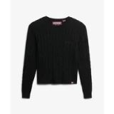 Superdry Fijne gedraaide trui essentials ronde hals dames