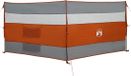 vidaXL Windscherm camping waterdicht 340x130 cm grijs en oranje