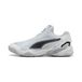 PUMA Solarstrike 4 handbalschoenen heren, Zwart/Wit/Zilver, Maat 40,5