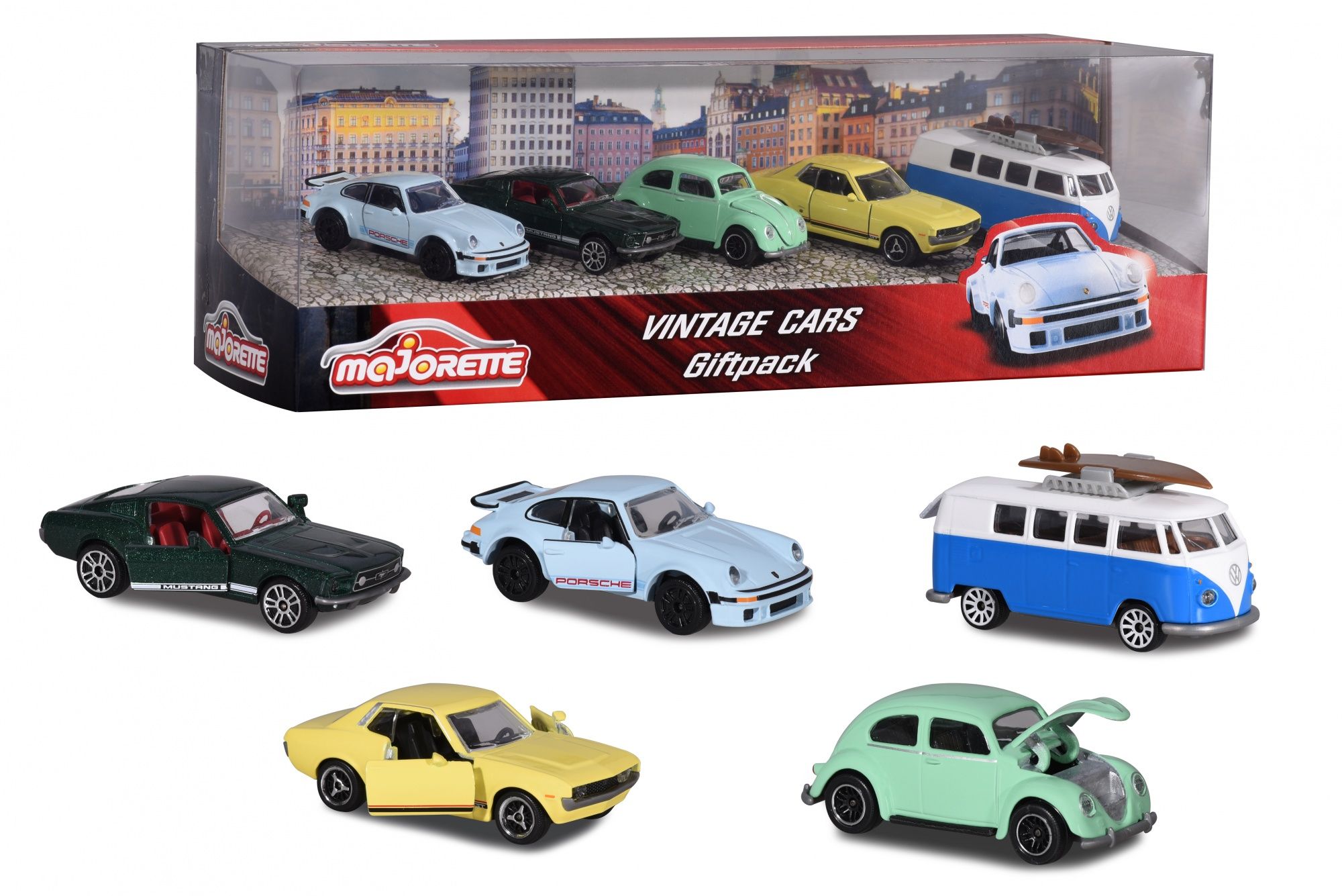 MAJORETTE Vintage Giftpack 5pc - Speelgoedvoertuig - Vanaf 3 jaar