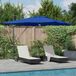Maison Exclusive Roma Parasol, bleu, 286 x 284 x 270 cm, aluminium et polyester