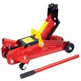 HYCHIKA Stalen racewagenkrik, autokrik met hydraulische zuiger, snelliftpomp, 1,5 ton capaciteit, hefbereik 13,5-29,5 cm