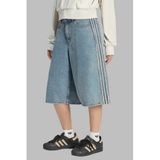 adidas Originals loose fit jort - lichtblauw