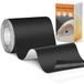 Euqvunn Nylon Reparatiepatch, Zelfklevende Tentreparatietape (200 cm x 10 cm), Zware Nylon, Waterbestendig, Stoffen Reparatietape Voor Tenten, Jassen, Rugzakken (zwart)