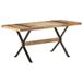 Prolenta Maison Exclusive Eettafel 160x80x76 cm, ruw mangohout
