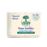 L'Arbre Vert Bien-Être Zachte Zeep Voor Voor Gezin En Baby's Gevoelige Huid Stuks 2x100g