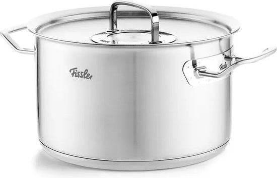 Fissler Pure-Profi Collection Kookpan - 24 cm - 6.3 liter - RVS met deksel