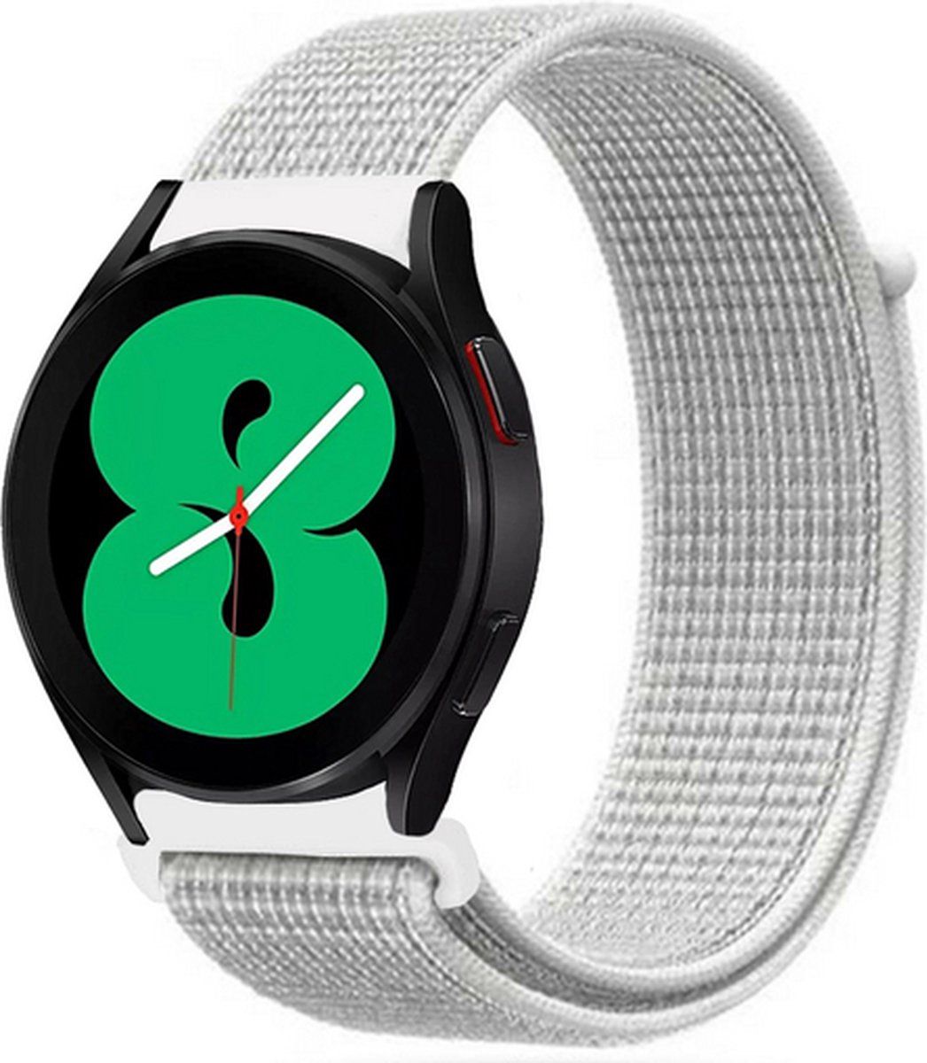 By Qubix Qubix Garmin Venu 2 - Sport Loop bandje - Wit - nylon