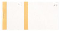 ELVE blok van toegangskaarten ELV 100 vellen 60 x 135 mm oranje 10 stuks