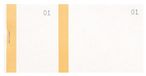 ELVE blok van toegangskaarten ELV 100 vellen 60 x 135 mm oranje 10 stuks