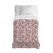 PENSIERI DELICATI Sprei 220 x 280 cm, 100% piqué-katoen, tropisch motief, roze