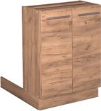 Vicco Fame-Line Îlot de cuisine – 60 cm sans plan de travail Chêne doré puissant