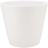 DK design Bloempot/plantenpot - Vinci - wit mat - D26 x H29 cm