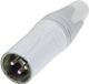 Neutrik NC3MXX-WT XLR-connector Stekker, recht Aantal polen: 3 Wit 1 stuk(s)