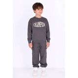 B.Nosy rechtvallende sweater met tekst - grijs