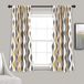 Lush Decor Mid Century Geo Room Verduisterend Raamgordijnpaneel Paar, 52" B x 63" L, Goud & Grijs
