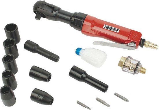 Brüder Mannesmann MANNESMANN 1/2" Pneumatic Ratchet Set with Impact Sockets
