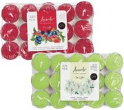Atmosphera Acorde theelichtjes - 60x - 30x rode vruchten - 30x jasmijn - aroma/geurkaarsen