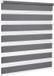 Merkloos Dubbel rolgordijn - Duo rolgordijn Lichtdoorlatend rolgordijn - Privacy en lichtregeling - Zonder boren te monteren - Polyester - donkergrijs lichtdoorlatend - 130x160 cm