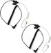 Retevis Oreillette tube acoustique 3,5 mm avec microphone pour radio bidirectionnelle Kenwood ICOM, MP3 universel (2 pièces)