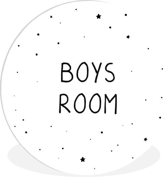 Merkloos / Sans marque Wandcirkel kids - Wanddecoratie jongens - 150x150 cm - Kunststof
