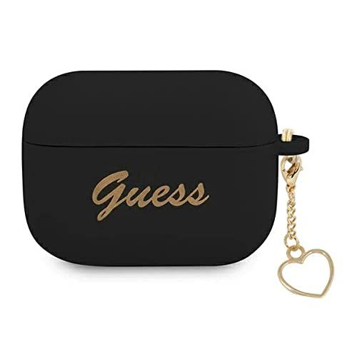 Guess Guapluschsk hoes voor AirPods Pro zwart silicone Charm Collection
