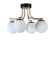 Opviq Elegante Zwart-Witte Kroonluchter 50cm Diameter