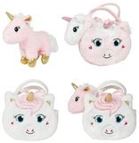 Toi Toys BV Toi-Toys Knuffel Eenhoorn in pluche eenhoorntasje