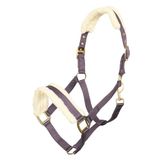 Imperial Riding Halster voor paard met nepbont Classic Fur, Bordeaux, Veulen