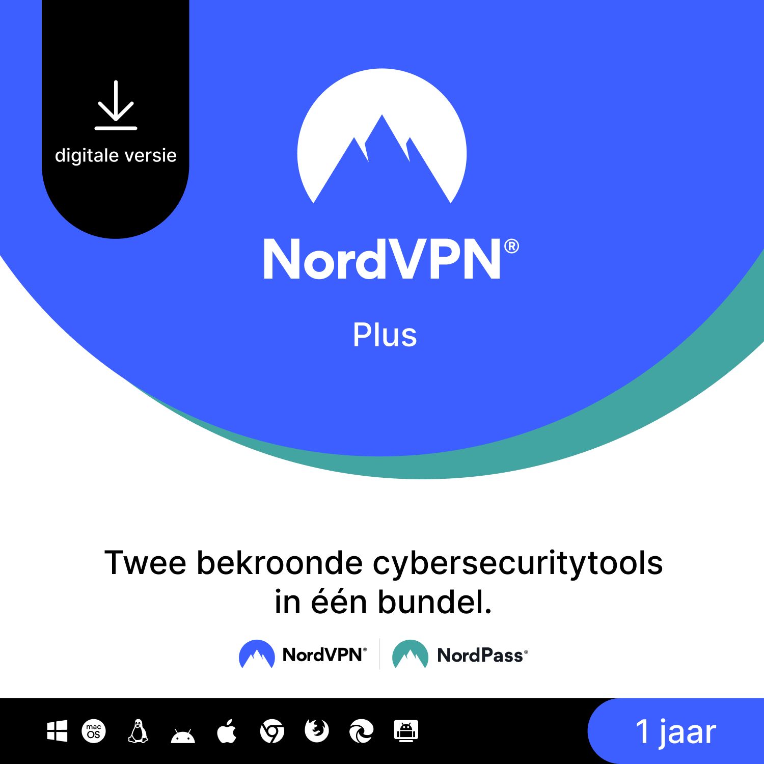 NordVPN Plus Premium VPN Services - 1 Year - 10 Devices - PC