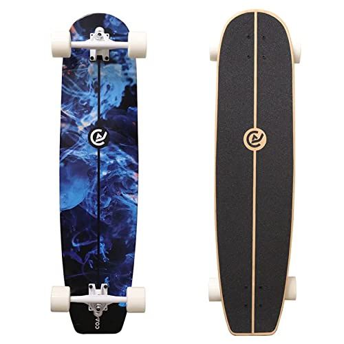 Coasto Azur 36" Skateboard - Blauw Zwart - Unisex-Volwassene