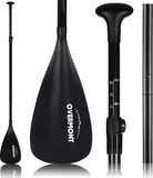 OVERMONT Stand-up peddel SUP telescopische peddel 165 cm - 215 cm verstelbaar demonteerbaar aluminium voor stand-up-peddel, kajakken, kanoën, surfboard