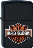 Zippo Harley Davidson Bar & Shield Zwart Mat