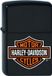 Zippo Harley Davidson Bar & Shield Zwart Mat