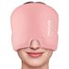 ONLYCARE Migraine masker, migraine, muts, migraine, reliëf, hoed, koelmasker, hoofdpijn, masker, koelkap, migraine, muts, koelpads, gel voor het verlichten van migraine (roze)