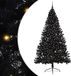 vidaXL - Kunststof - Voorverlichte - Kerstboom - met - 300 - LED - Zwart - 240 - cm - PVC