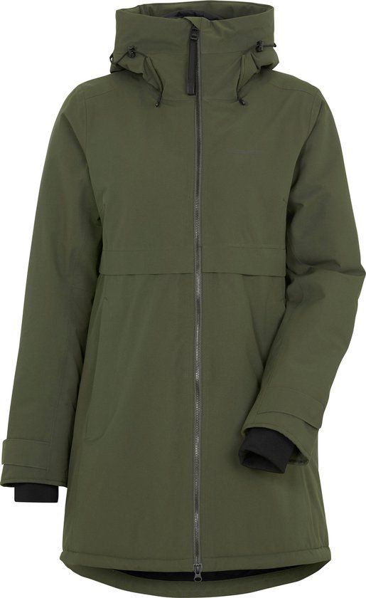 Didriksons HELLE WNS PARKA 6 Dames Outdoorjas - Deep Green